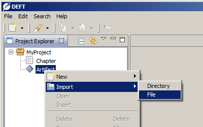 Importing an Artifact